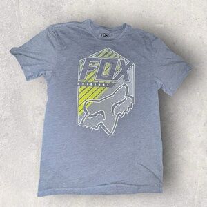 Fox Racing Men's Gray T-Shirt Size Medium 60% Cotton 40% Polyester Premium Fit